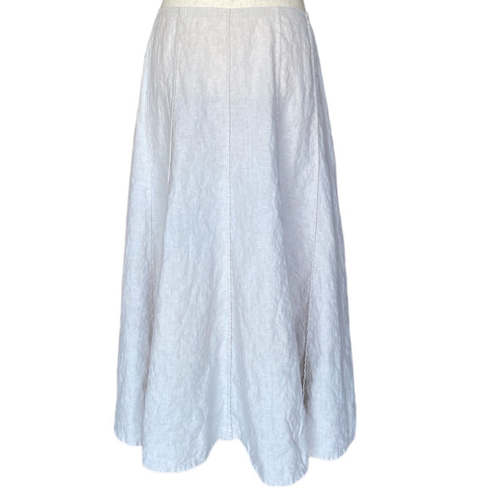 Liz Claiborne Midi Linen Skirt Size 8